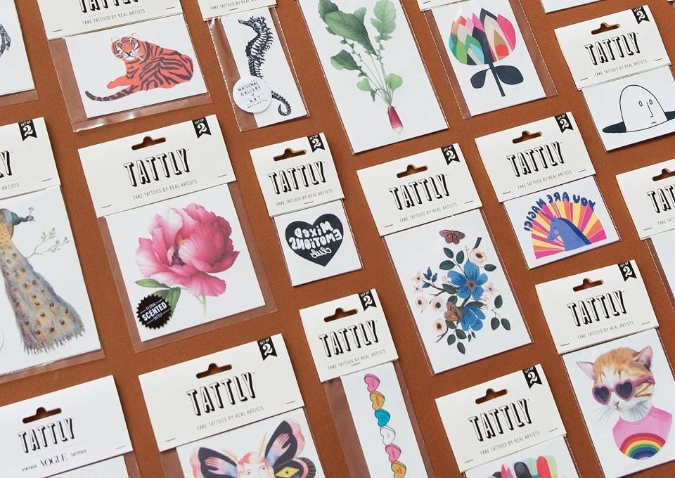 　　'Fake Tattoos By Real Artists': The Creators Behind Tattly's Wearable Art